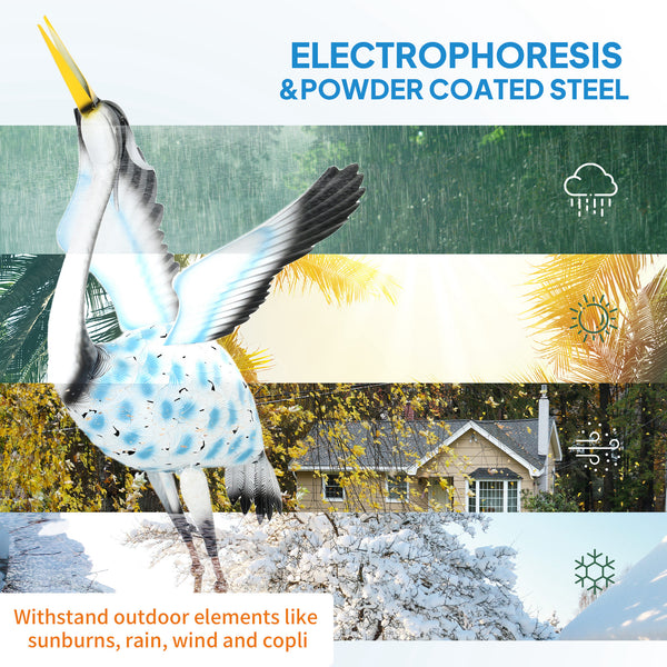 Statue de grue volante