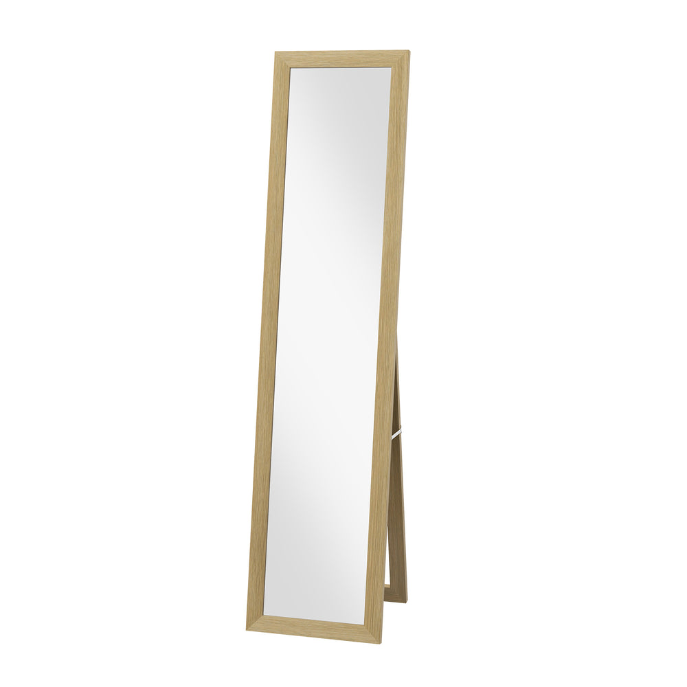 Miroir pleine longueur 38 x 157 cm pour chambre à coucher, chêne
