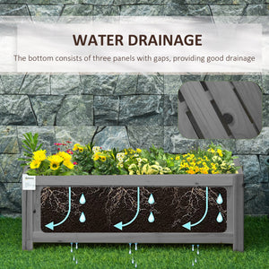 Jardinière surélevée pliable en bois pour jardin et terrasse