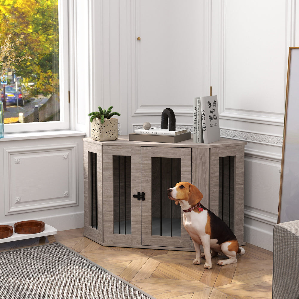 41-inch crate furniture with cushion, gray