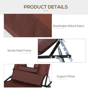 Lounge chair with face hole, brown