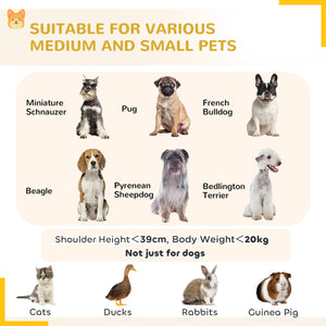 Parc pliable pour chien à 8 panneaux avec tapis de sol