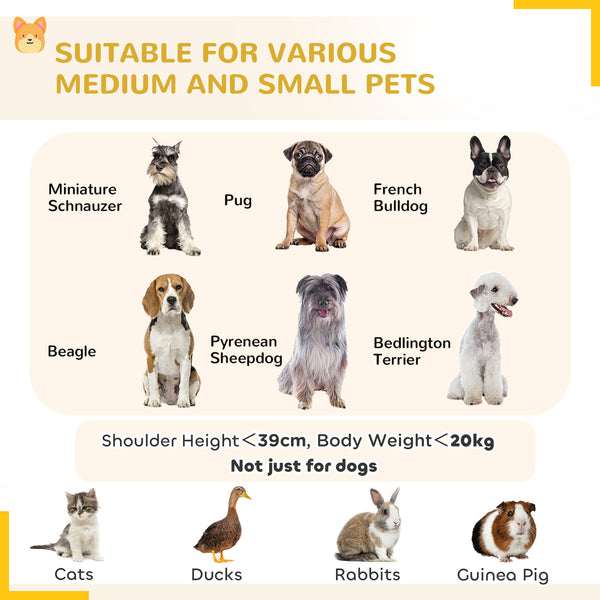 Parc pliable pour chien à 8 panneaux avec tapis de sol