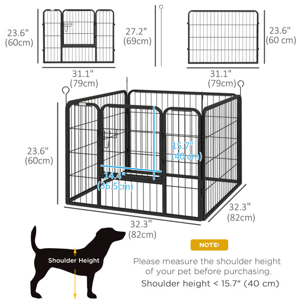 Metal Dog Playpen with Gate