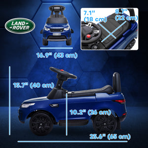 Land Rover 6V Toddler Ride-On with Musical Horn and Headlights, Blue