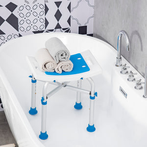 Chaise de douche réglable en hauteur avec pieds à ventouses