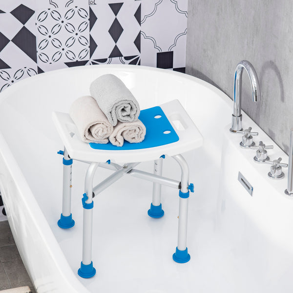 Chaise de douche réglable en hauteur avec pieds à ventouses