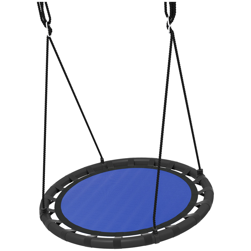 Balançoire pour enfants avec cordes de suspension réglables, bleu marine