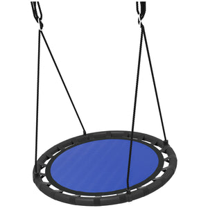 Balançoire pour enfants avec cordes de suspension réglables, bleu marine