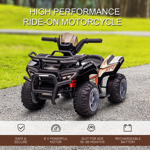 6V Quad with music, black