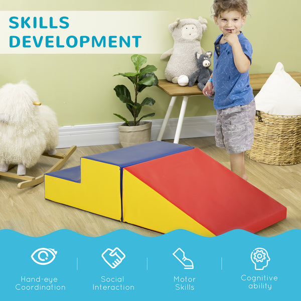 Ensemble de jeu souple 2 pièces pour grimper et ramper - multicolore