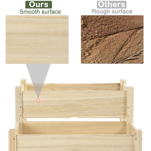 Jardinière surélevée à 2 niveaux en bois