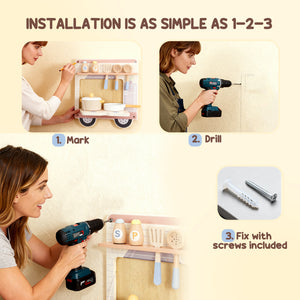 Tableau mural sensoriel à 5 activités