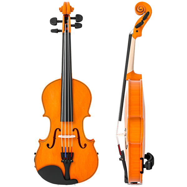 Violon 4/4 pleine grandeur avec archet, étui, colophane et épaulière