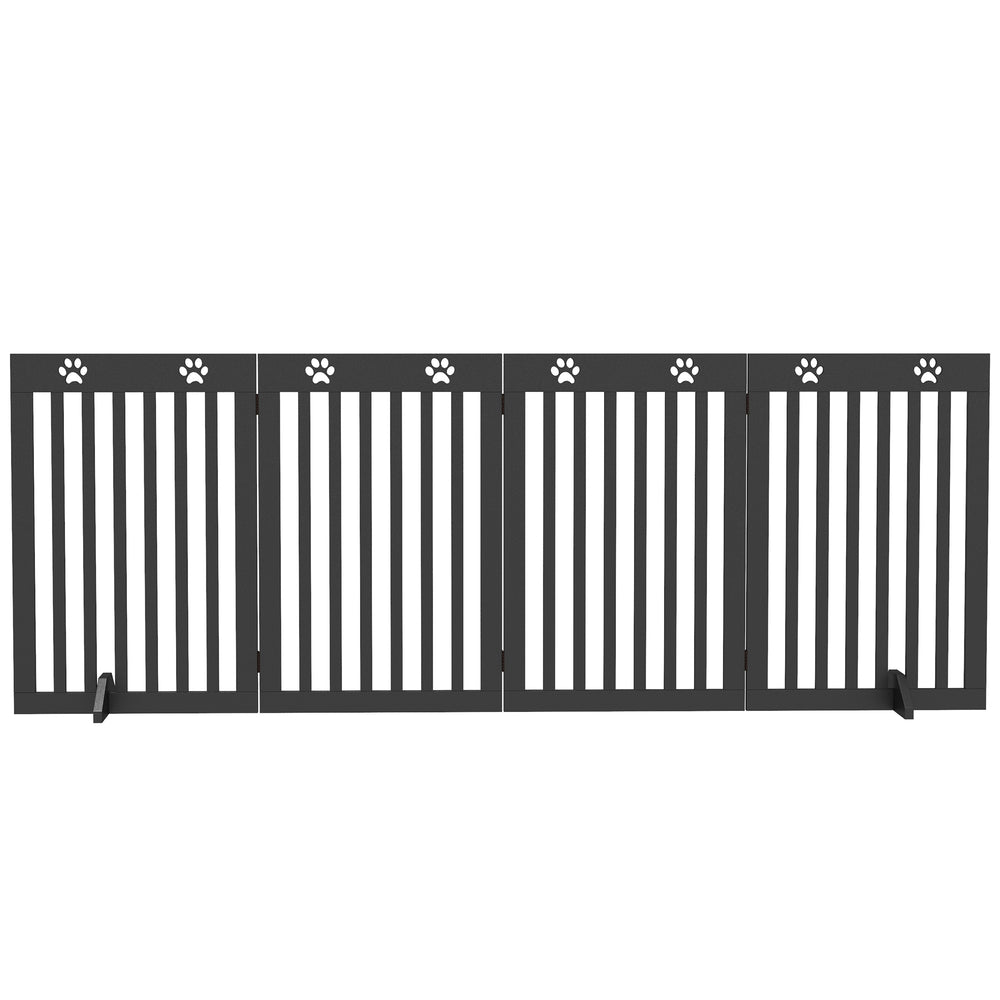 Extra-wide barrier with support feet, black