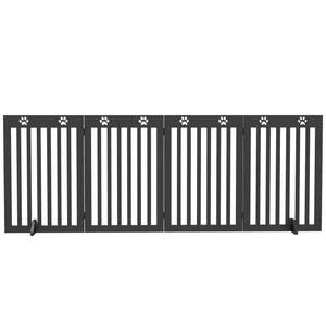 Barrière extra large avec pieds de support, noire