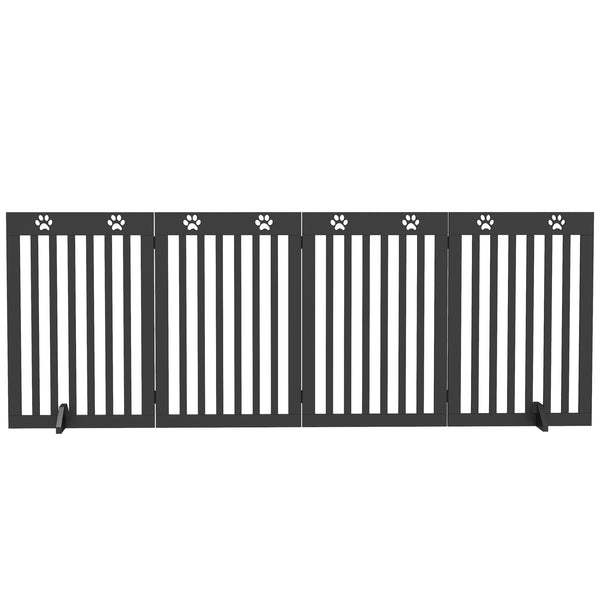 Barrière extra large avec pieds de support, noire