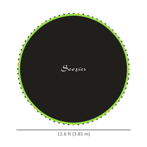 Soozier Trampoline Replacement Mat, Fits 14' Trampoline w/ 80 V-Hooks & 5.5" Springs (Spring & Frame not Included), Green