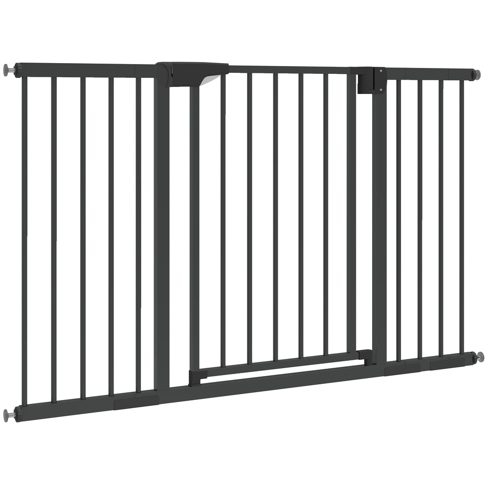 Barrière de sécurité avec fermeture automatique, noire