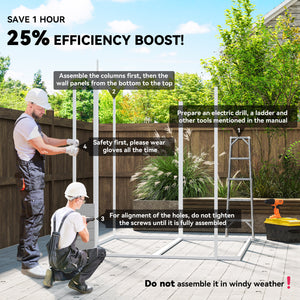 Abri de jardin en résine avec plancher, fenêtre, portes verrouillables et aérations, gris