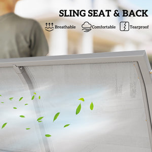 Balancelle 3 places avec auvent, gris clair