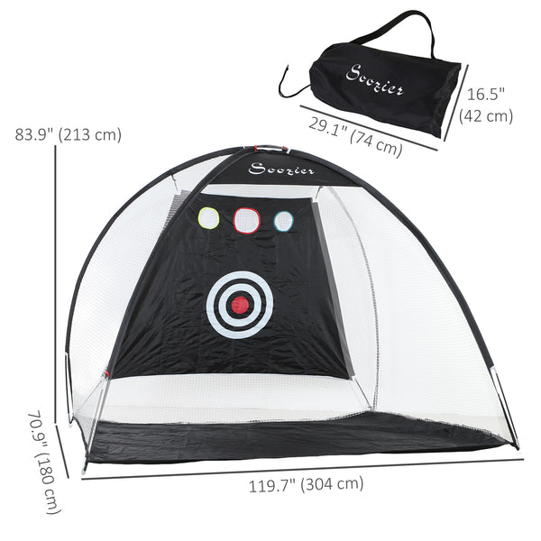 Filet d'entraînement de golf 10 x 6 pieds multi-cibles