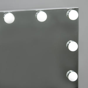 Lighted Makeup Mirror with 12 Dimmable LED Bulbs, White