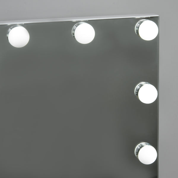 Lighted Makeup Mirror with 12 Dimmable LED Bulbs, White