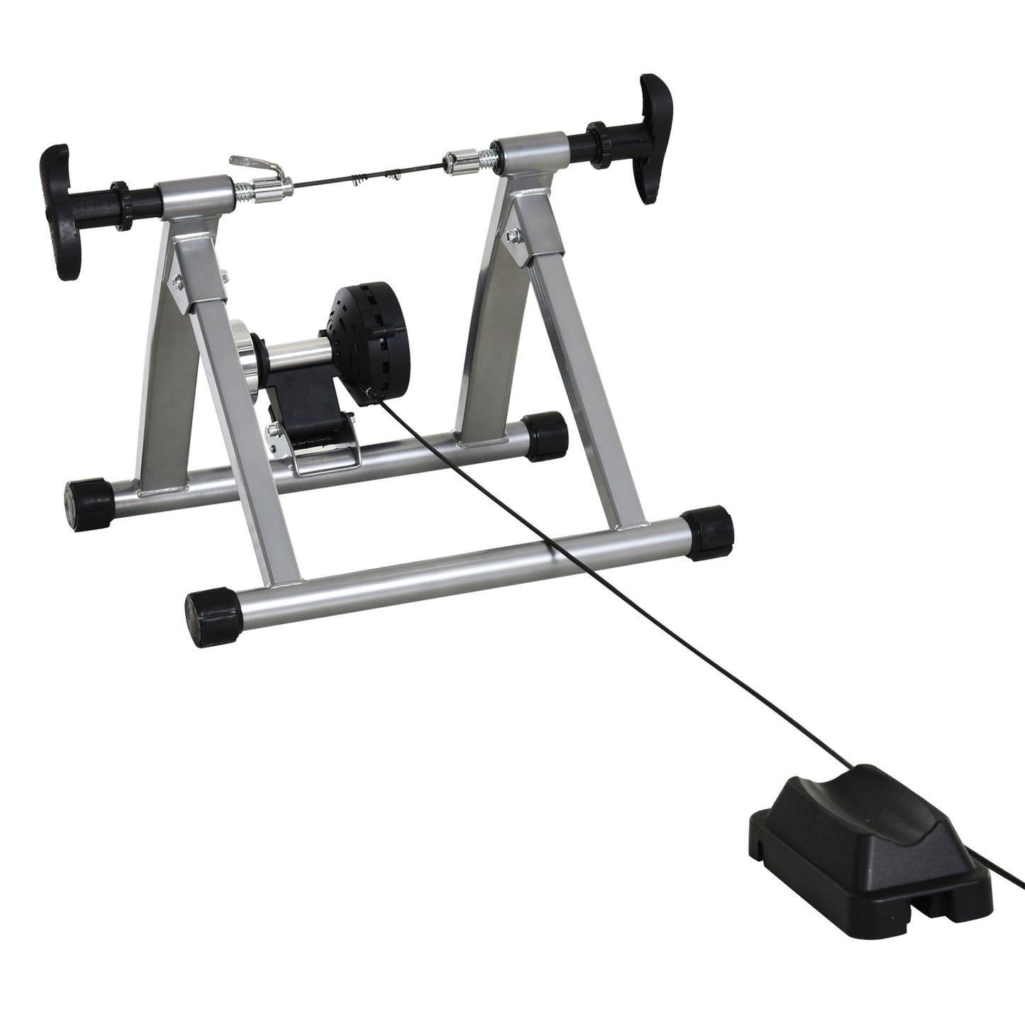 Magnetic Indoor Bike Mount with Quick Release Skewer, Silver