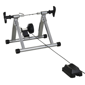 Support magnétique pour vélo d'intérieur avec broche à dégagement rapide, Argent