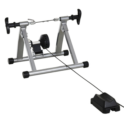 Magnetic Indoor Bike Mount with Quick Release Skewer, Silver