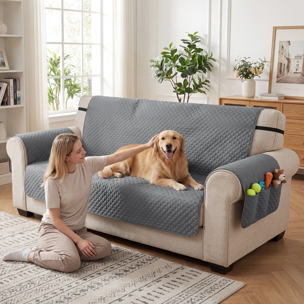 Housse de canapé imperméable 3 places pour chiens, chats et autres animaux de compagnie