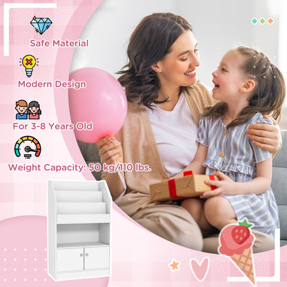 Bibliothèque pour enfants, pour chambre, salle de jeux, blanche