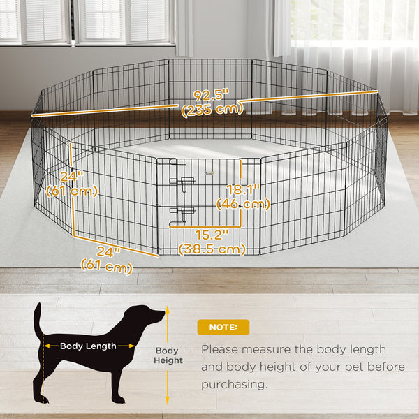 Foldable metal playpen with 12 panels