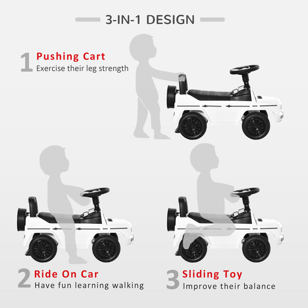 Mercedes-Benz G350 Licensed Kids Push Car, White