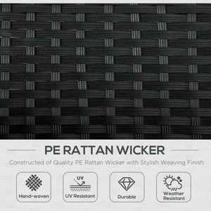 Chaise longue double en osier inclinable, blanc crème