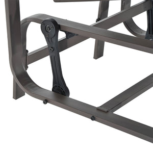 Fauteuil à bascule, marron/gris