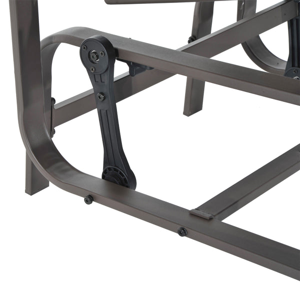 Fauteuil à bascule, marron/gris