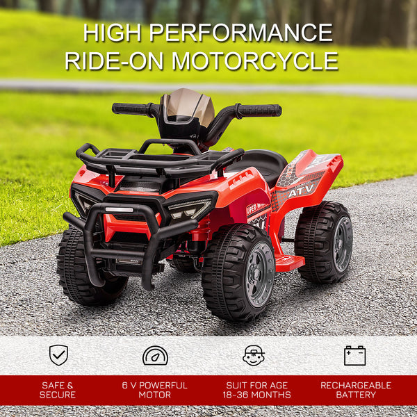 Tout-terrain 6 V avec musique, rouge