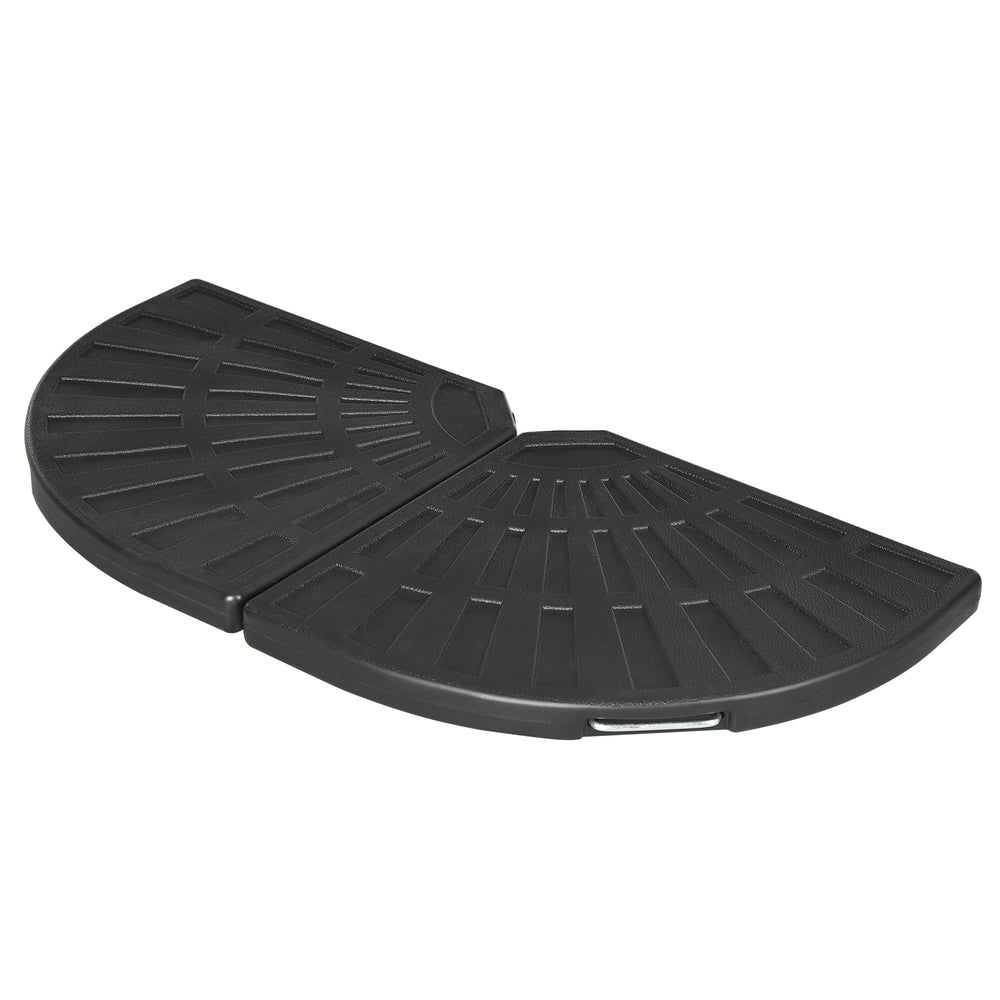 Lot de 2 poids pour parasols déportés avec poignées, noir