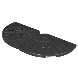 Lot de 2 poids pour parasols déportés avec poignées, noir