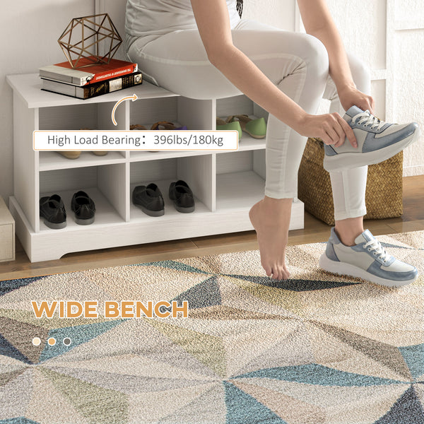 Ensemble porte-manteau et banc à chaussures, blanc