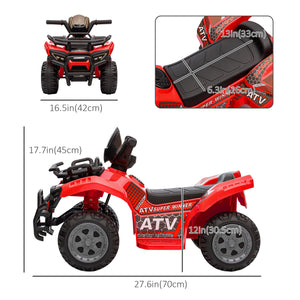 Tout-terrain 6 V avec musique, rouge