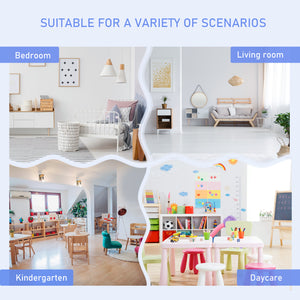 Set of 4 wooden children's chairs and benches with storage for toddlers