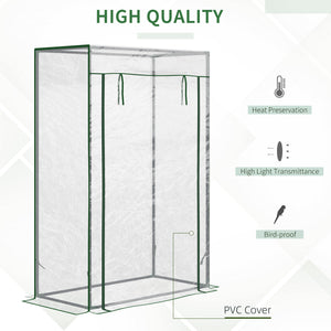 Garden greenhouse with steel frame
