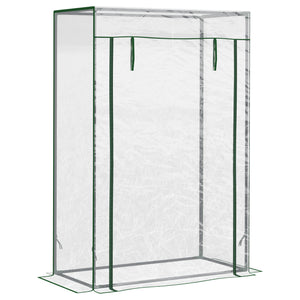 Garden greenhouse with steel frame