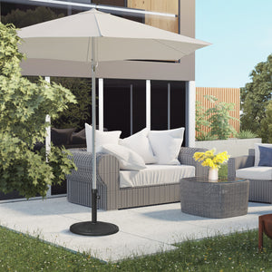 Support de parasol rond en béton, noir
