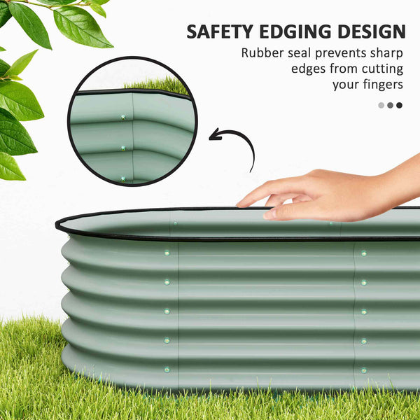 Jardinières surélevées galvanisées avec treillis en arche