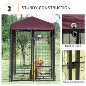 Enclos extérieur verrouillable en acier soudé