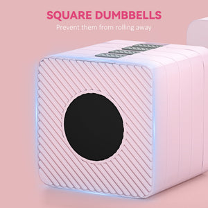 Ensemble de 2 haltères ajustables de 2 à 11 lb avec plaques amovibles – Rose